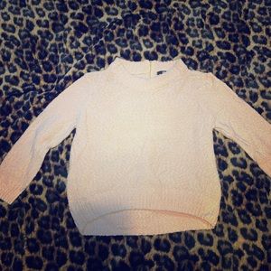 H&M peach crop sweater